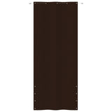 Vidaxl Balkon zaslon 100x240 cm Oxford tkanina rjava