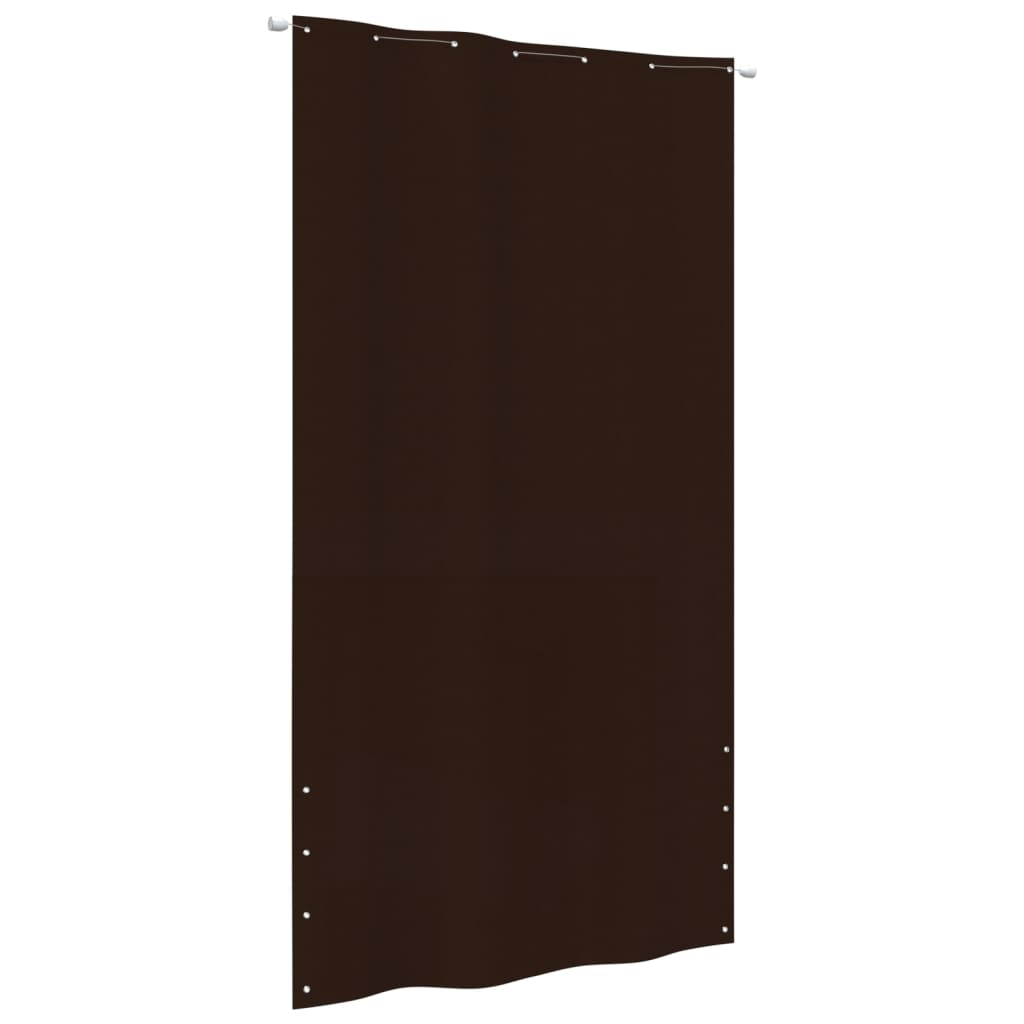 Vidaxl Balkon zaslon 140x240 cm Oxford tkanina rjava