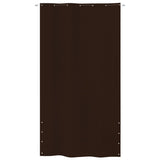 Vidaxl Balkon zaslon 140x240 cm Oxford tkanina rjava