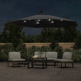 VidaXL Cantilever Parasol with LED Lighting 350 cm Black
