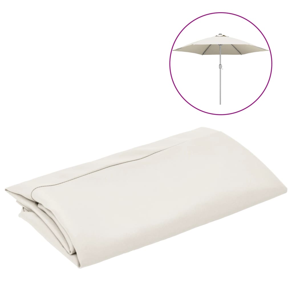 Vidaxl replacement cloth for parasol 300 cm white