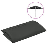 Tissu de remplacement Vidaxl pour parasol 300 cm anthracite -colored