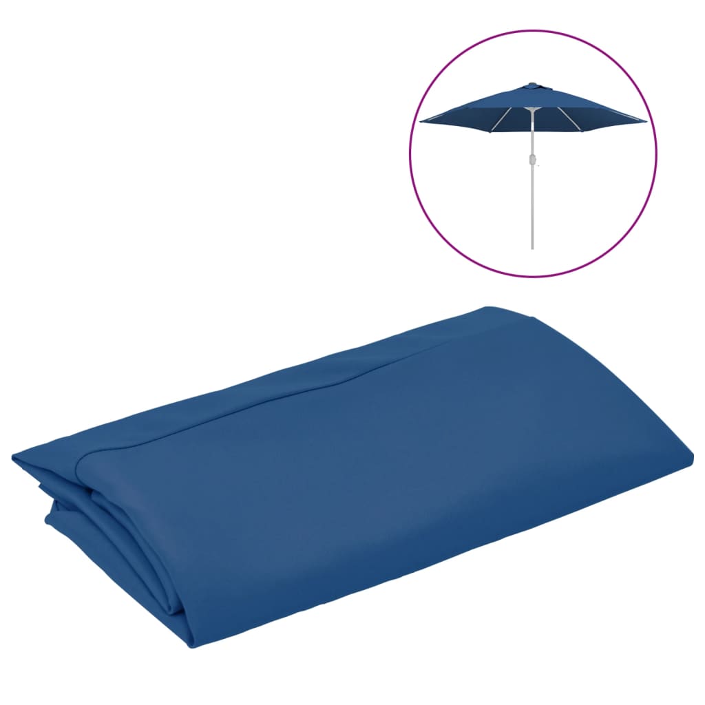 Nadomestna krpa Vidaxl za parasol 300 cm azure modra