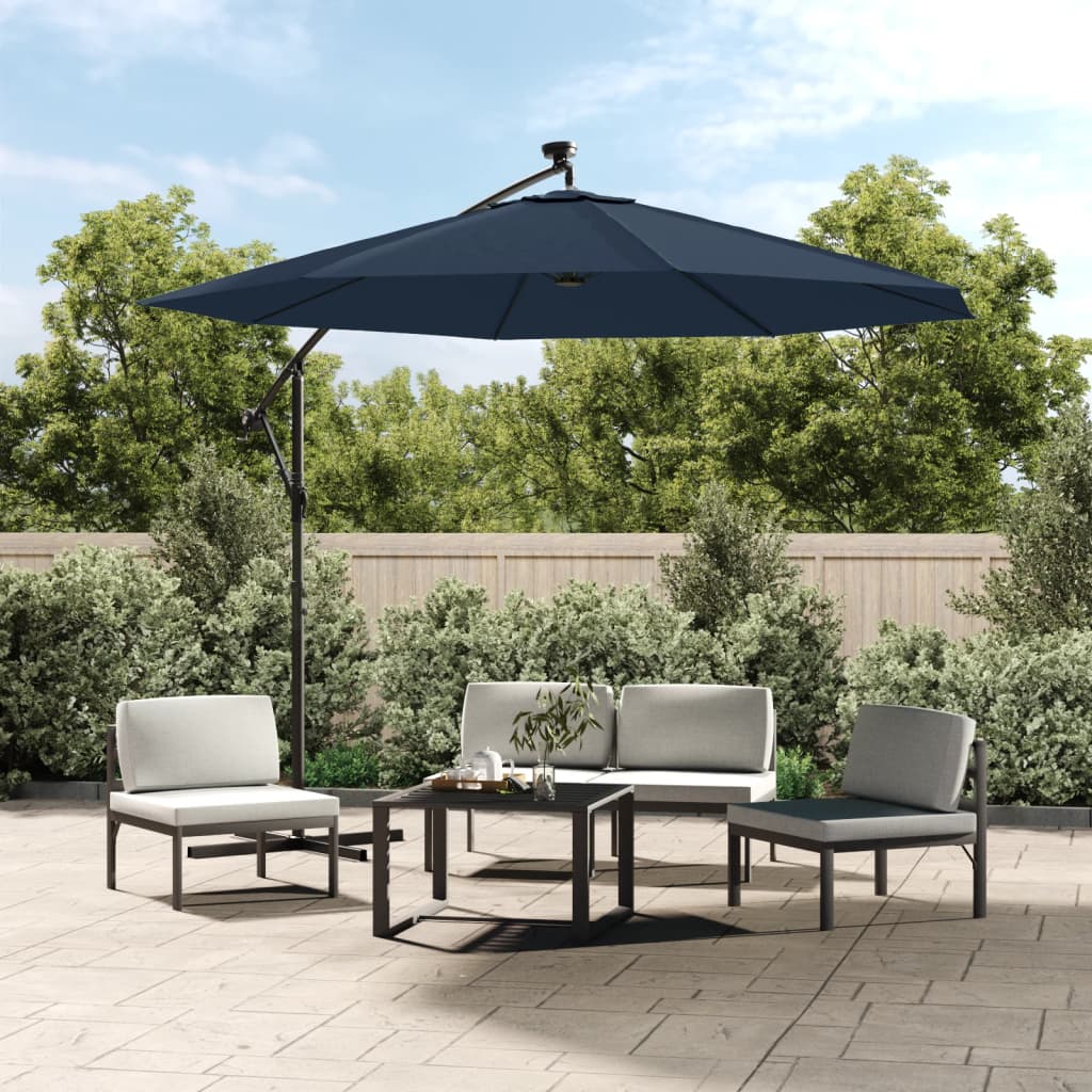 Tissu de remplacement Vidaxl pour parasol flottant 300 cm bleu