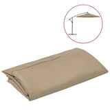 Vidaxl replacement cloth for floating parasol 300 cm taupe