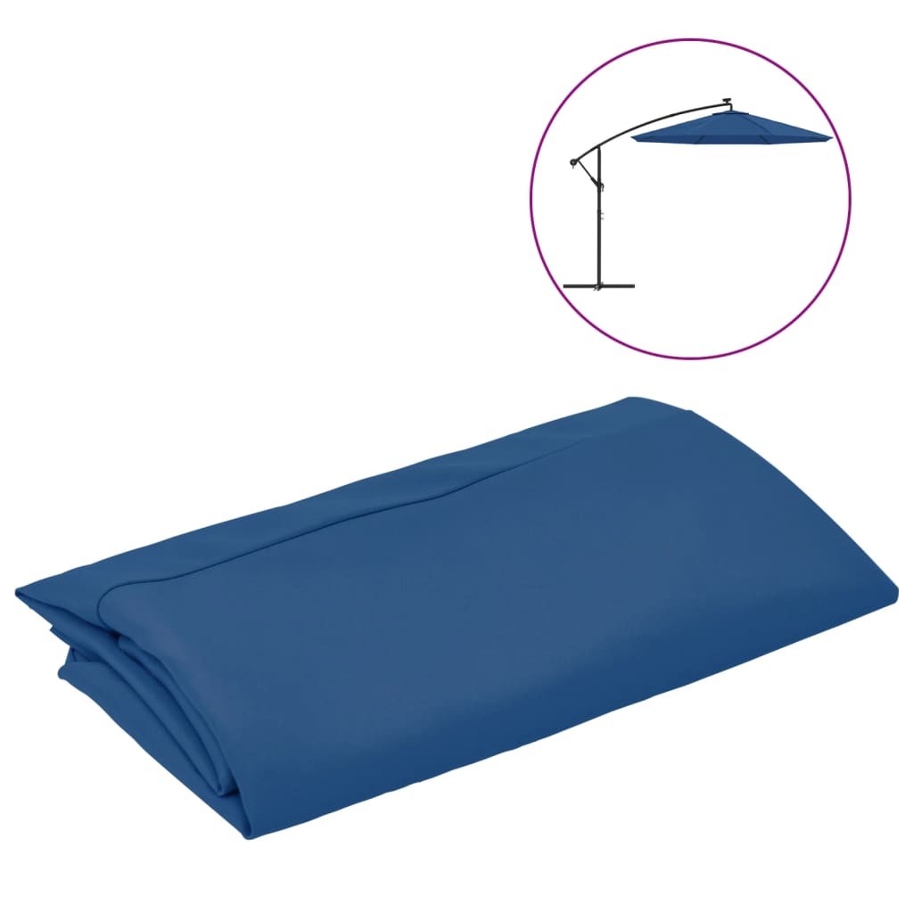 VidaXL replacement cloth for floating parasol 300 cm azure blue