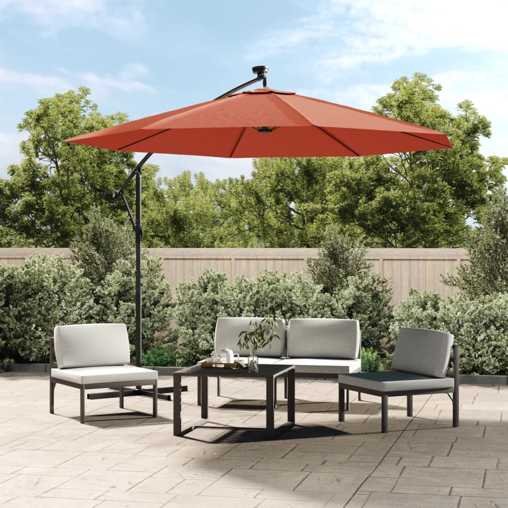 Vidaxl replacement cloth for floating parasol 300 cm terracotta -colored