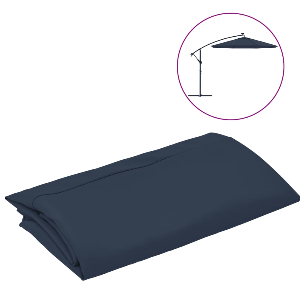 Vidaxl replacement cloth for floating parasol 350 cm blue