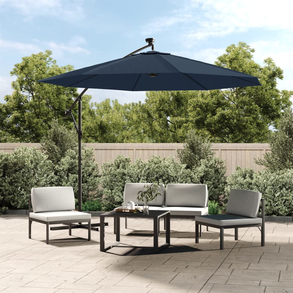 Vidaxl replacement cloth for floating parasol 350 cm blue