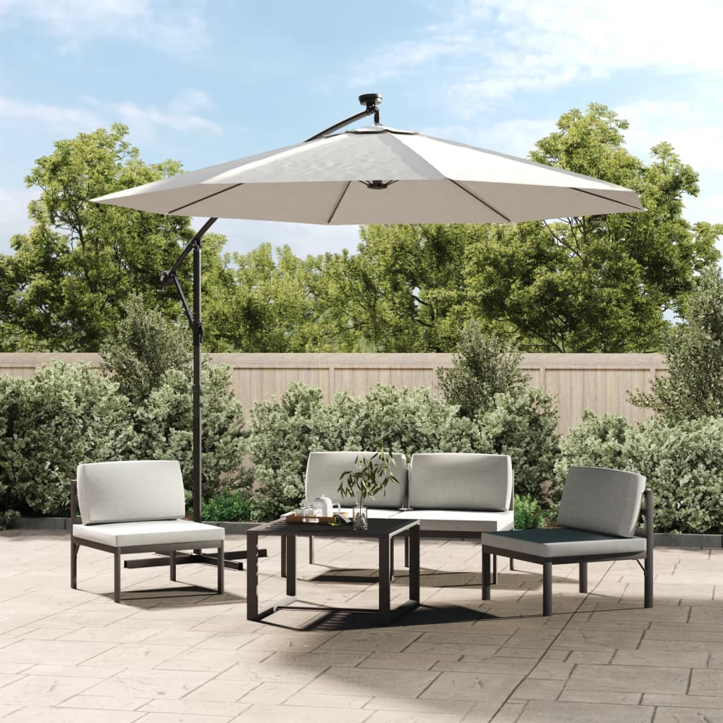 Tissu de remplacement Vidaxl pour parasol flottant 350 cm Blanc