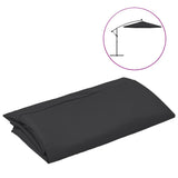 Tissu de remplacement Vidaxl pour parasol flottant 350 cm noir