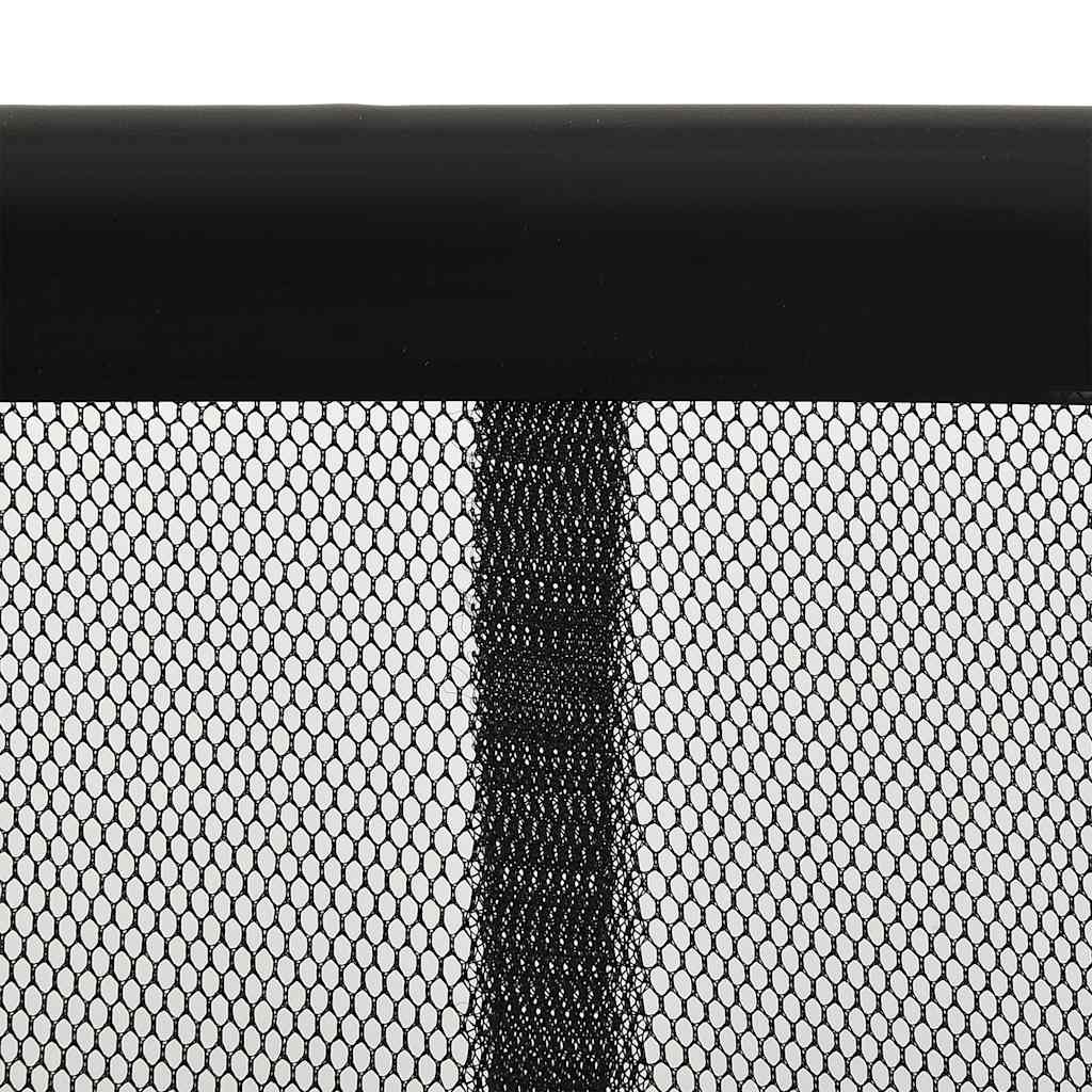 Vidaxl Fly Curtain 100x220 cm Polyester Mesh Nero