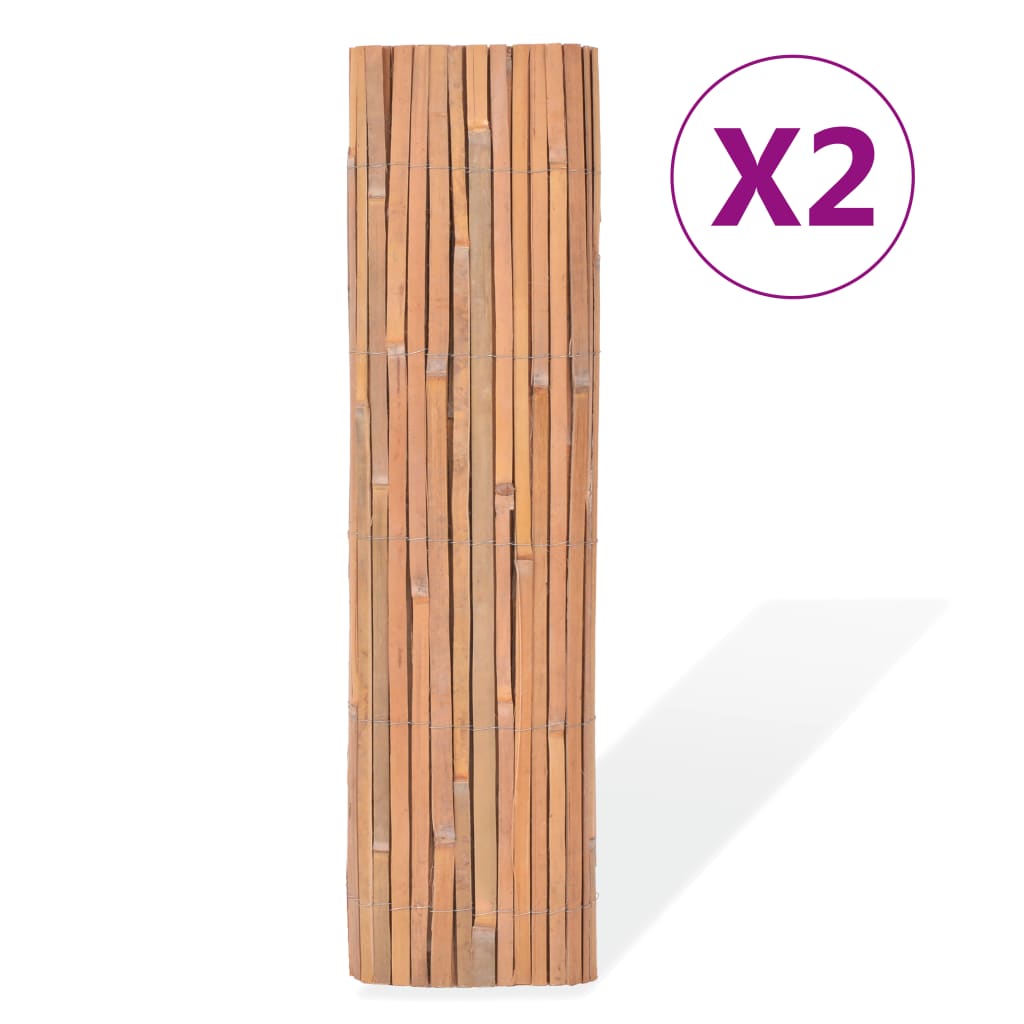 Vidaxl Schiirme 2 PC 100x400 cm Bambus