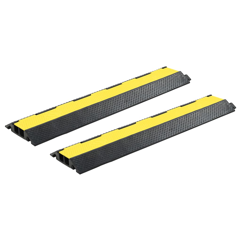 Vidaxl Kabel Protector Dréimomenter 2 st 2 Tunnelen 101.5 cm Pinber