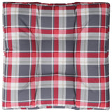 Vidaxl Pallet cushion 80x80x12 cm Fabric diamond pattern Red