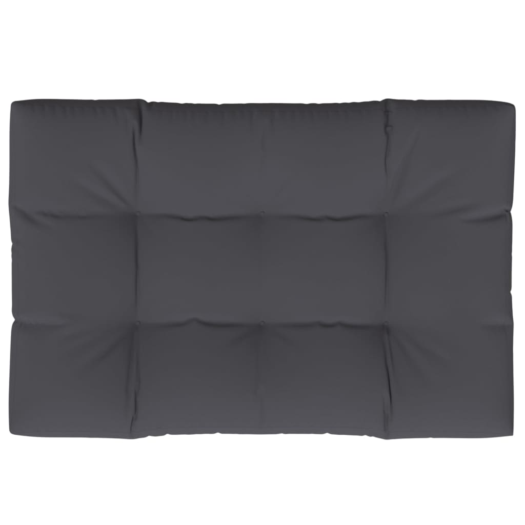Vidaxl Pallet cushion 120x80x12 cm Fabric Anthracite -colored