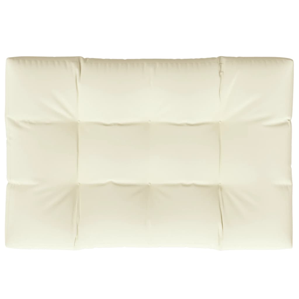 Vidaxl Pallet cushion 120x80x12 cm Fabric Crème -colored