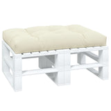 Vidaxl Pallet cushion 120x80x12 cm Fabric Crème -colored