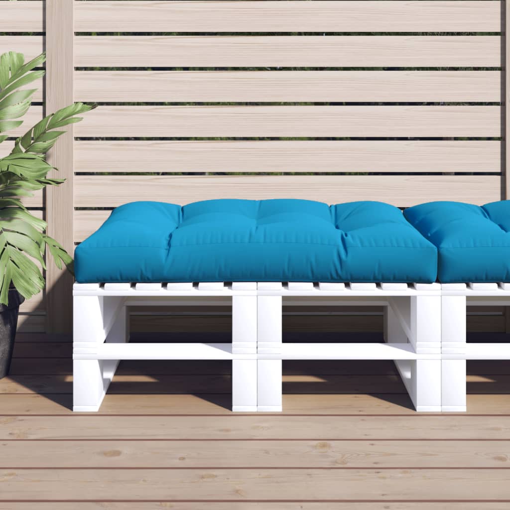 Vidaxl paletna blazina 120x80x12 cm tkanina modra