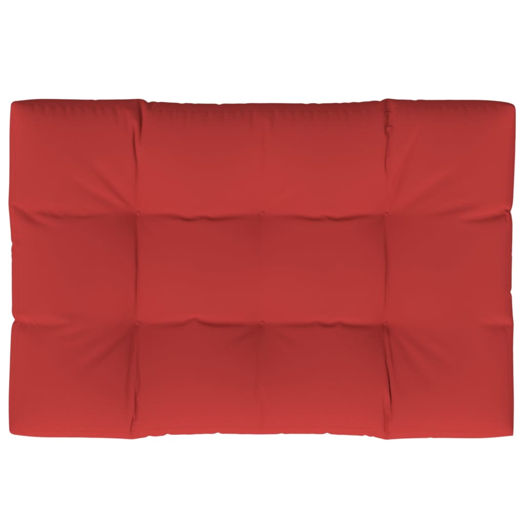 Vidaxl Pallet cushion 120x80x12 cm Fabric red