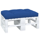 Coussin de palette vidaxl 120x80x12 cm tissu king bleu
