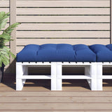 Coussin de palette vidaxl 120x80x12 cm tissu king bleu