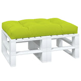 Coussin de palette vidaxl 120x80x12 cm en tissu vert transparent