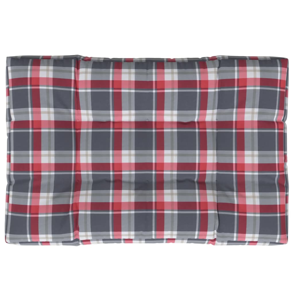 Vidaxl Pallet cushion 120x80x12 cm Fabric diamond pattern Red