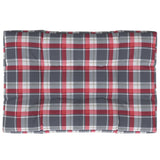 Vidaxl Pallet cushion 120x80x12 cm Fabric diamond pattern Red
