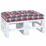 Vidaxl Pallet cushion 120x80x12 cm Fabric diamond pattern Red