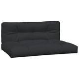 Vidaxl Pallet cushions 2 st fabric black