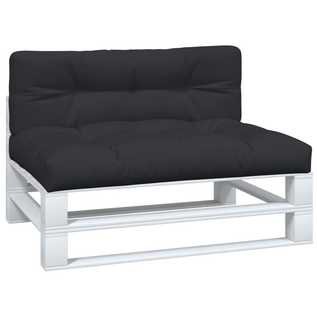 Vidaxl Pallet cushions 2 st fabric black