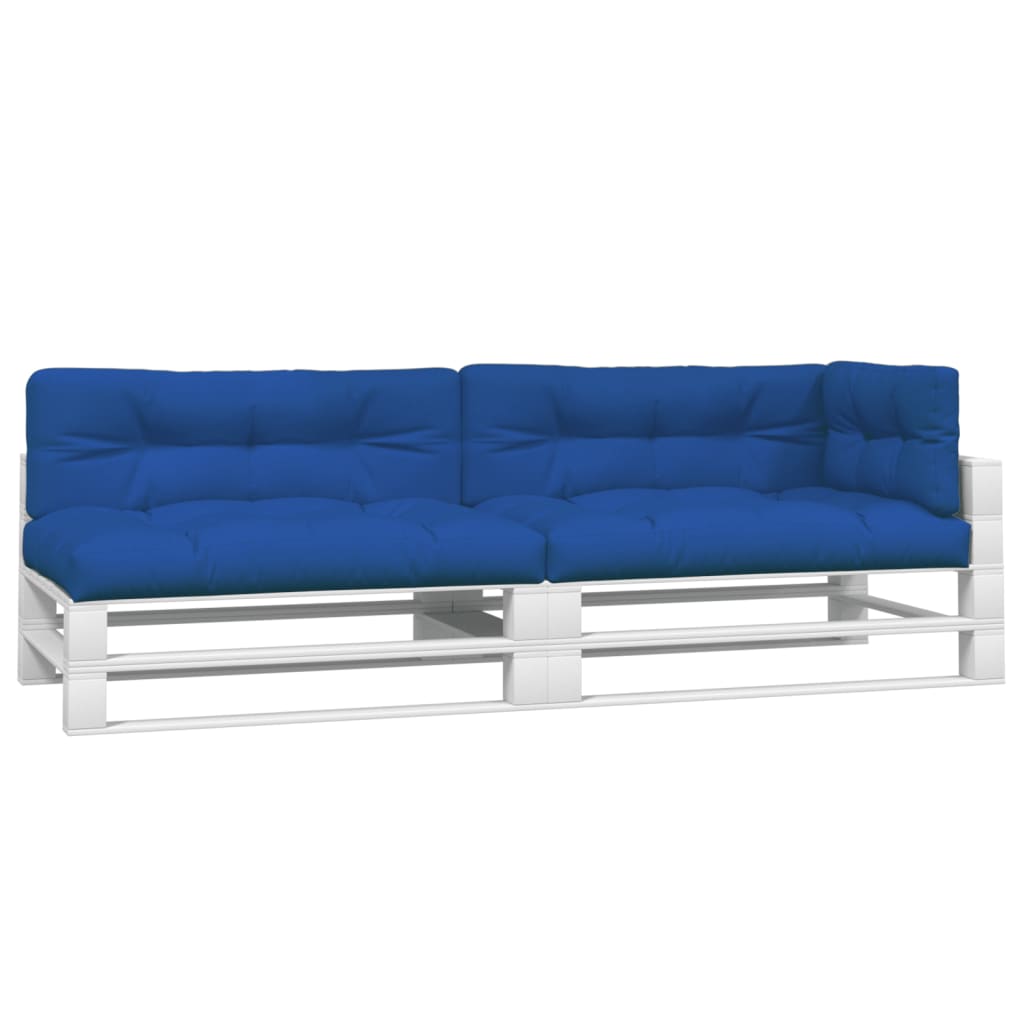 Vidaxl Pallet Cushions 5 St tissu Royal Blue