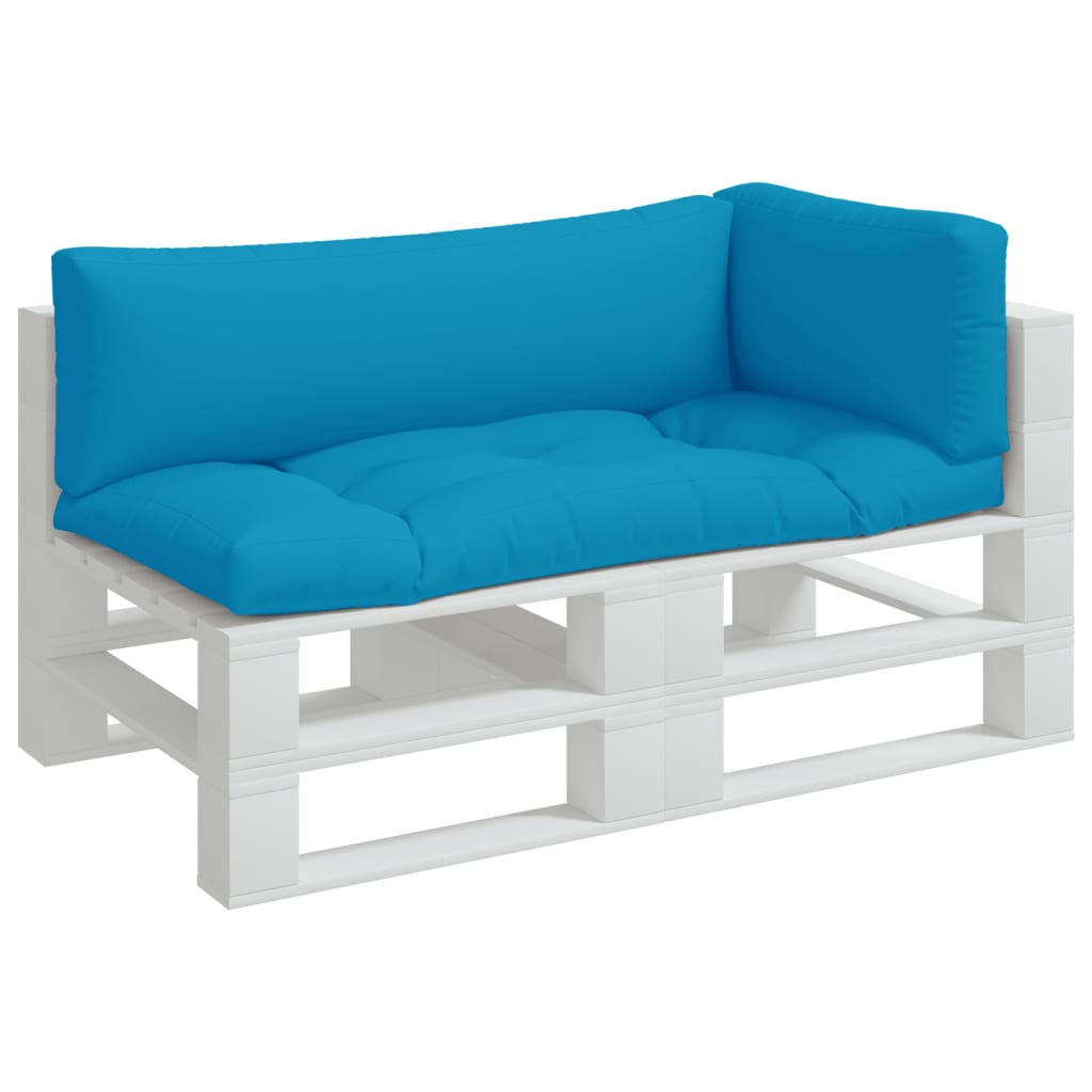 Vidaxl Pallet cushions 3 st fabric blue