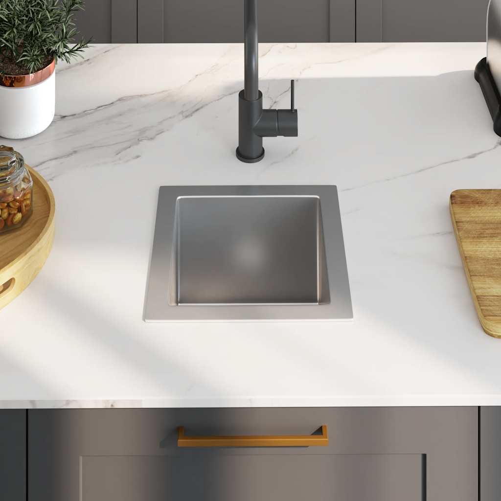 Vidaxl sink handmade stainless steel