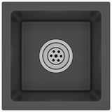 Vidaxl sink handmade stainless steel black