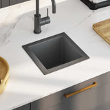 Vidaxl sink handmade stainless steel black