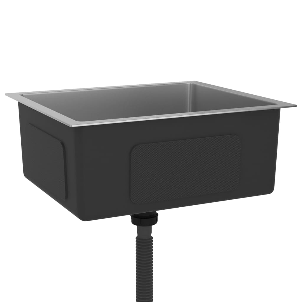 Vidaxl Sink håndlavet rustfrit stål