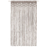 Vidaxl opona makramé 140x240 cm bavlna taupe
