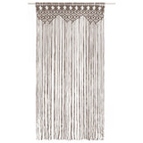 Vidaxl gardin makramé 140x240 cm bomuld taupe