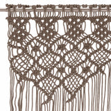 Vidaxl gardin makramé 140x240 cm bomuld taupe