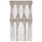Vidaxl gardin makramé 140x240 cm bomuld taupe