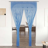 Vidaxl rideau macramé 140x240 cm Coton bleu