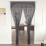 Vidaxl Curtain Macramé 140x240 cm Cotton Anthracite