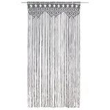 Vidaxl Curtain Macramé 140x240 cm bomuldsanthracit