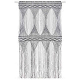 Vidaxl Curtain Macramé 140x240 cm Cotton Anthracite