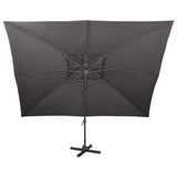 Vidaxl Floating Parasol con antracite a doppio tetto 400x300 cm