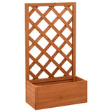 Vidaxl Latwerkplantenbak 50x25x90 cm Solid pine orange