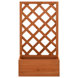 Vidaxl Latwerkplantenbak 50x25x90 cm Solid pine orange
