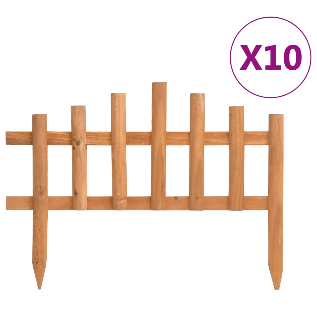 Vidaxl Gazon krawędzie 10 St 4,4 m Vurenhout